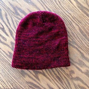 Black and Red Beanie